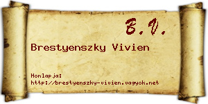 Brestyenszky Vivien névjegykártya